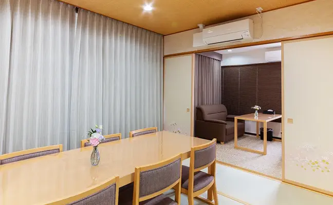 孝輝殿江刺南町会館で葬儀を行なった写真