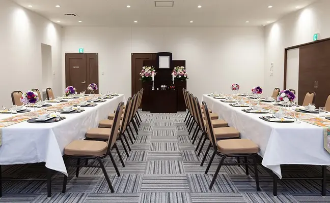 花巻西長安殿で葬儀を行なった写真