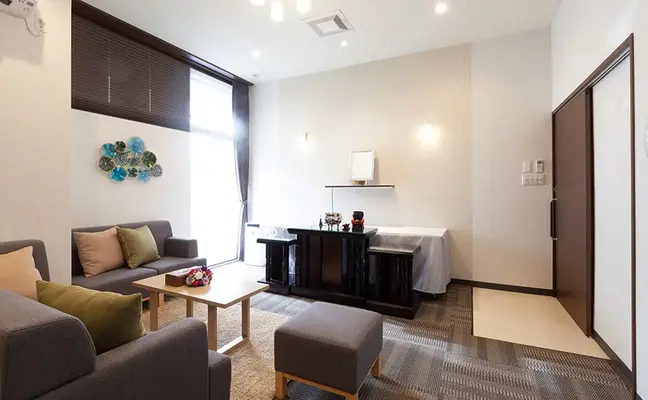 花巻西長安殿で葬儀を行なった写真