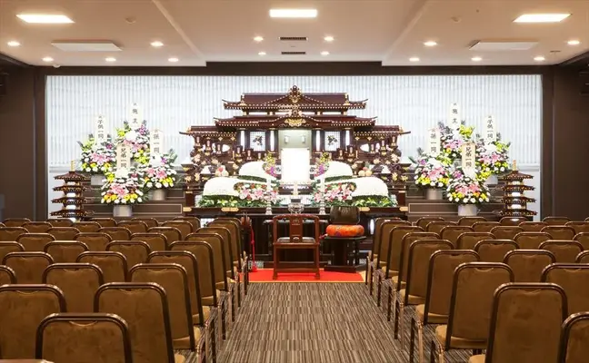 紫波長安殿で葬儀を行なった写真