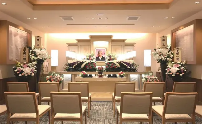 小さなお葬式関池田ホールで葬儀を行なった写真