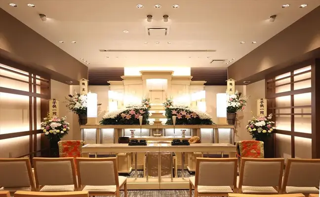 岐阜葬祭 大垣中野斎場(旧レクストワン子安中野斎場)で葬儀を行なった写真