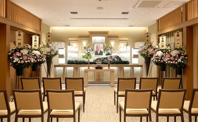 岐阜葬祭 美濃加茂斎場(旧レクスト岐阜美濃加茂斎場)で葬儀を行なった写真