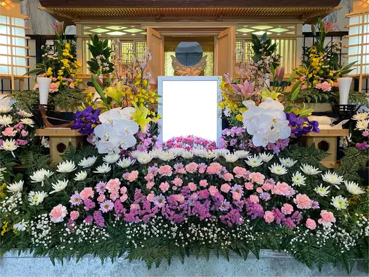 ふじい葬儀社で葬儀を行なった写真