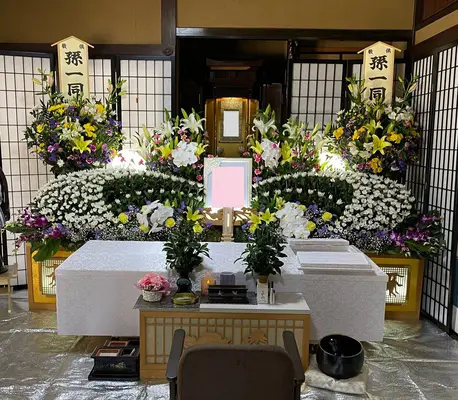 ふじい葬儀社で葬儀を行なった写真