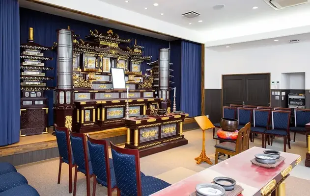 玉泉院　大津会館で葬儀を行なった写真