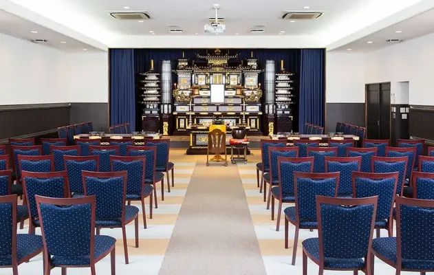 玉泉院　大津会館で葬儀を行なった写真