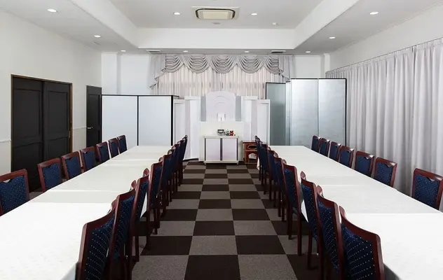 玉泉院　大津会館で葬儀を行なった写真