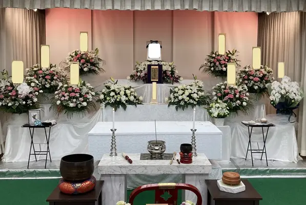 つきひセレモニーで葬儀を行なった写真