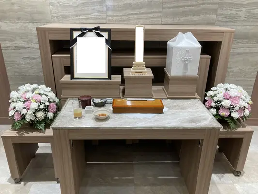 つきひセレモニーで葬儀を行なった写真