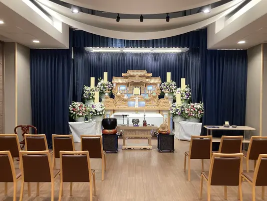 つきひセレモニーで葬儀を行なった写真