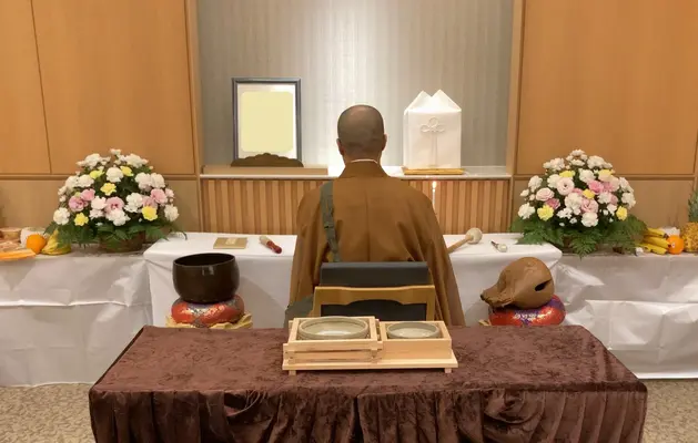 つきひセレモニーで葬儀を行なった写真