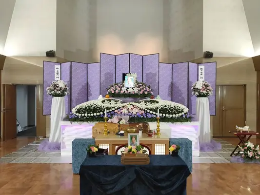 家族葬ホール　ひまわりで葬儀を行なった写真