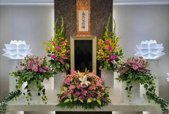 ラストメモリー時で葬儀を行なった写真