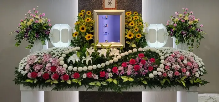 ラストメモリー時で葬儀を行なった写真