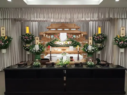 前橋市斎場で葬儀を行なった写真