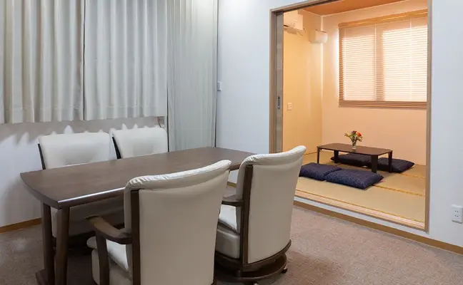 紫波中央長安殿で葬儀を行なった写真