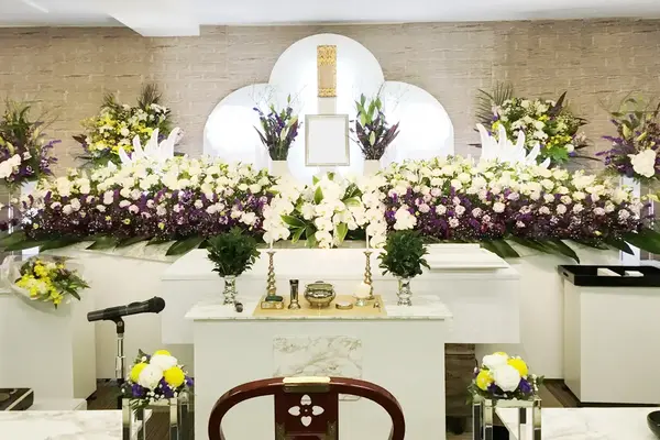 すいれん吉島会館で葬儀を行なった写真