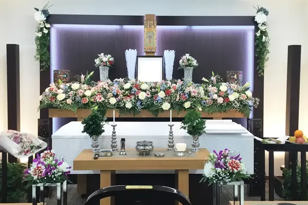 すいれん吉島会館で葬儀を行なった写真