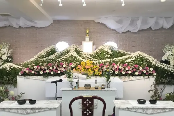 すいれん吉島会館で葬儀を行なった写真