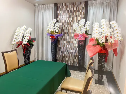 若葉駅西口ホール 別館で葬儀を行なった写真