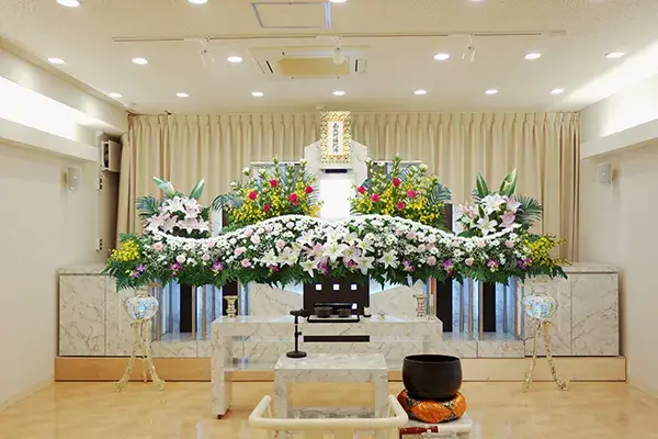 雅葬祭(いちい会館)で葬儀を行なった写真