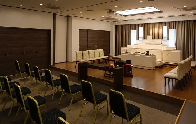 玉泉院 黒髪会館で葬儀を行なった写真