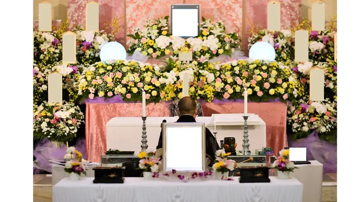 みなとメモリアルで葬儀を行なった写真