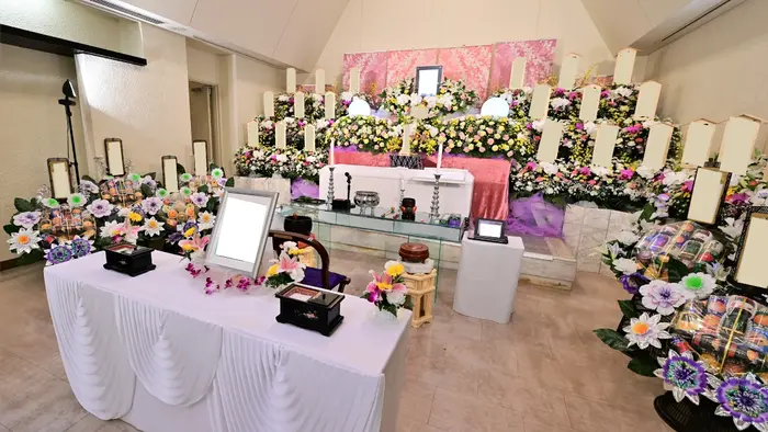 みなとメモリアルで葬儀を行なった写真