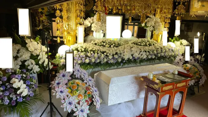 みなとメモリアルで葬儀を行なった写真