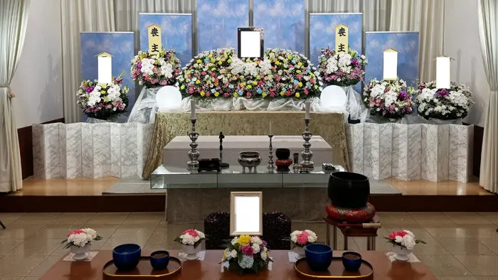 みなとメモリアルで葬儀を行なった写真