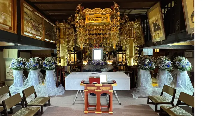 みなとメモリアルで葬儀を行なった写真