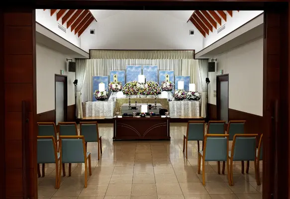 みなとメモリアルで葬儀を行なった写真