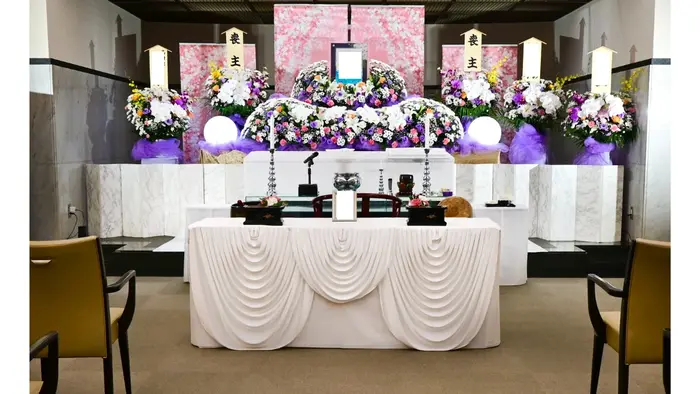 みなとメモリアルで葬儀を行なった写真