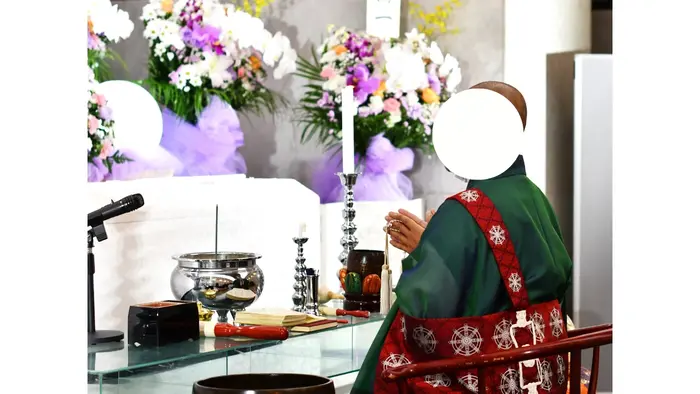 みなとメモリアルで葬儀を行なった写真