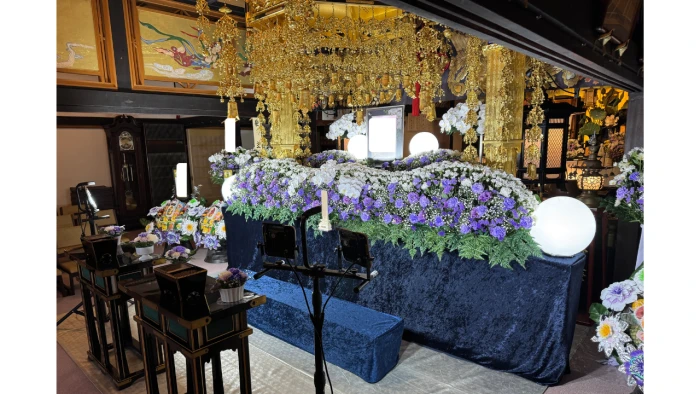 みなとメモリアルで葬儀を行なった写真