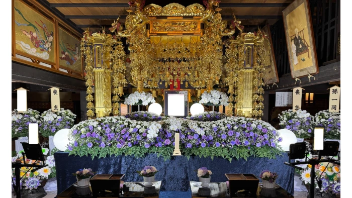 みなとメモリアルで葬儀を行なった写真