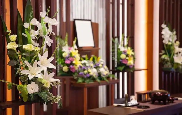 玉泉院 植木会館で葬儀を行なった写真