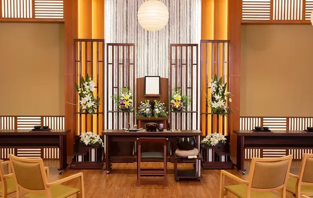 玉泉院 植木会館で葬儀を行なった写真
