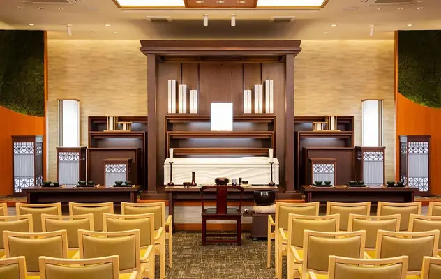 玉泉院 植木会館で葬儀を行なった写真