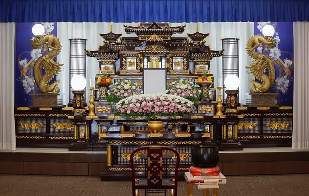 玉泉院 宇土会館で葬儀を行なった写真