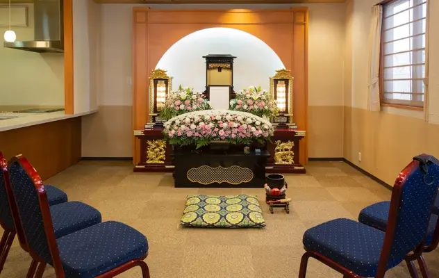 玉泉院　松橋会館で葬儀を行なった写真