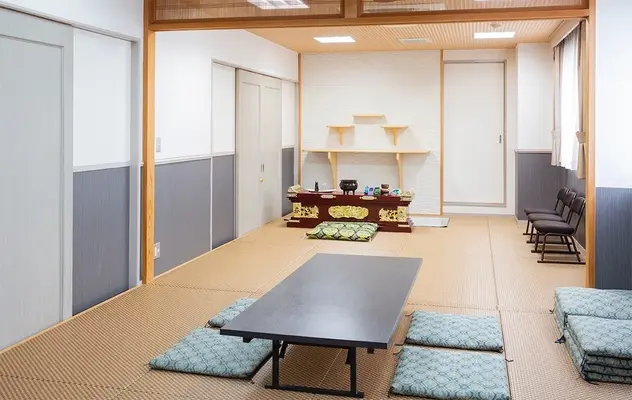 玉泉院　通町会館で葬儀を行なった写真