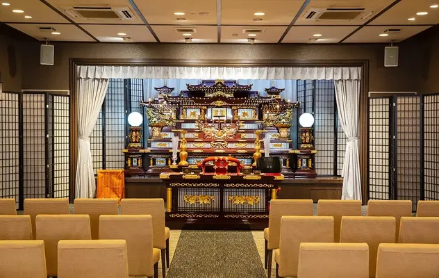 玉泉院　坂之上会館で葬儀を行なった写真