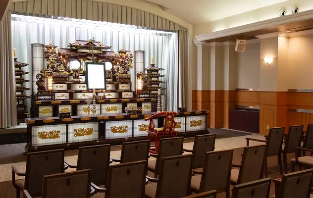 玉泉院 森会館で葬儀を行なった写真