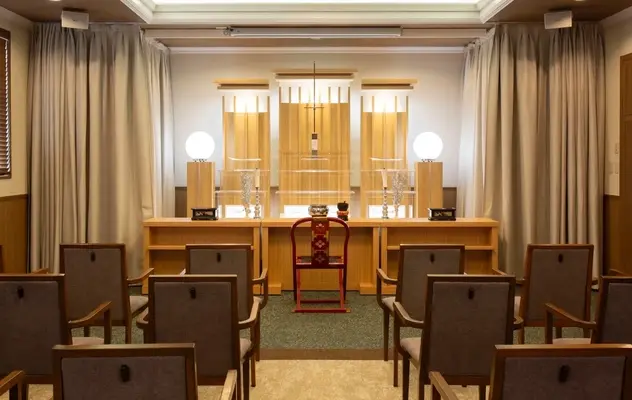 玉泉院 森会館で葬儀を行なった写真