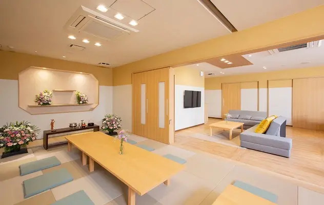 玉泉院　大在会館で葬儀を行なった写真