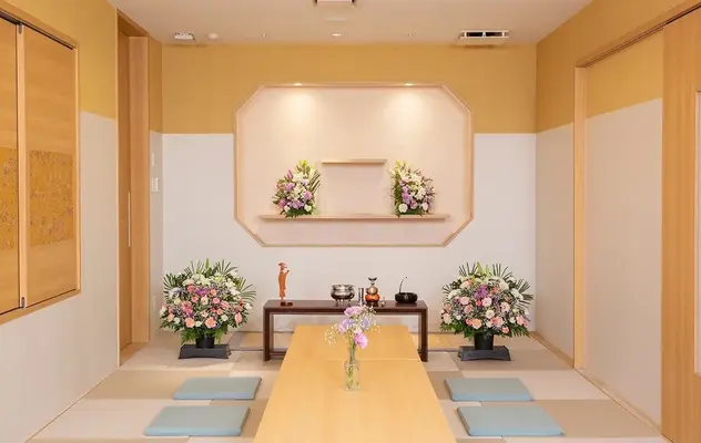 玉泉院　大在会館で葬儀を行なった写真