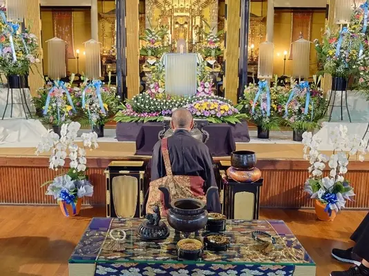 葬儀社　中山企画で葬儀を行なった写真