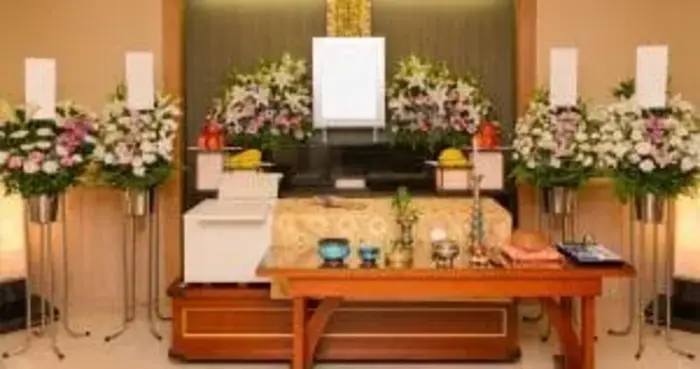 ティアお花茶屋で葬儀を行なった写真